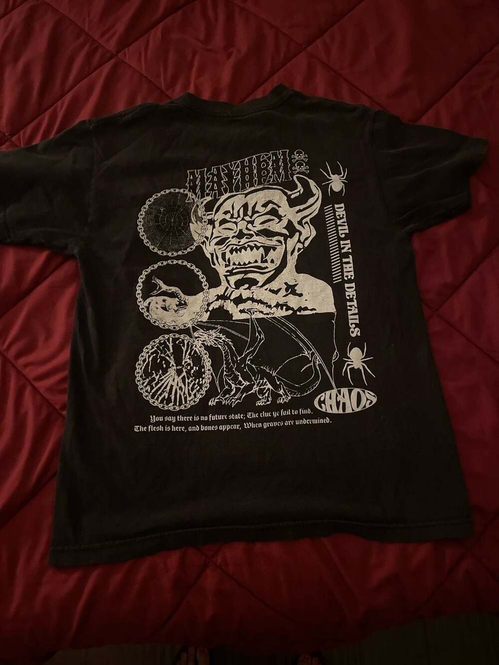 Vitriol 'Mayhem' Devil in the Details Graphic T-Shirt
